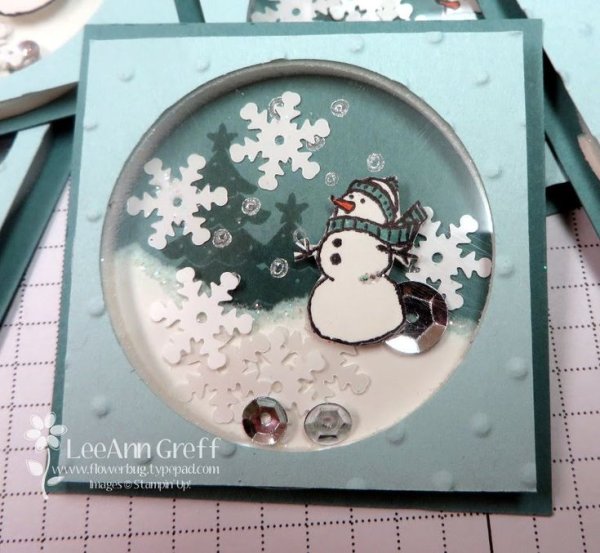 Открытка шейкер Новогодняя