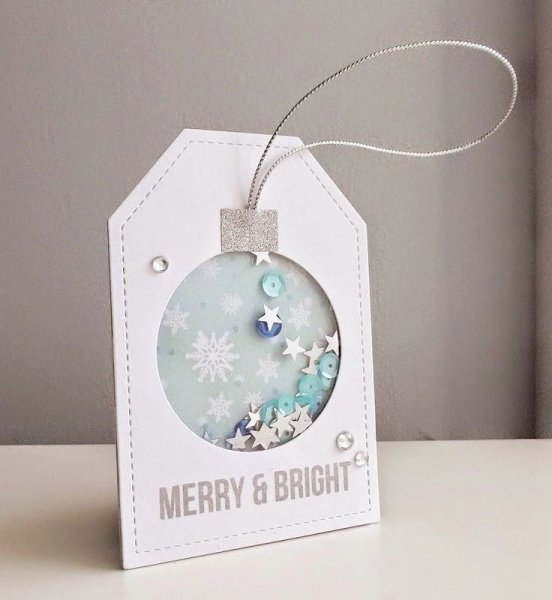 Открытка шейкер на новый год