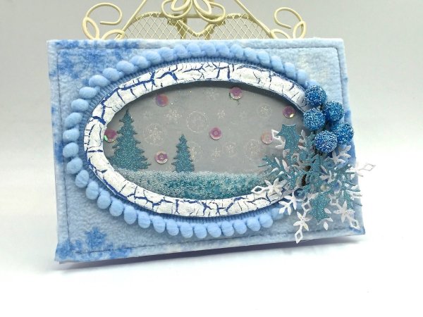 Зимняя открытка своими руками