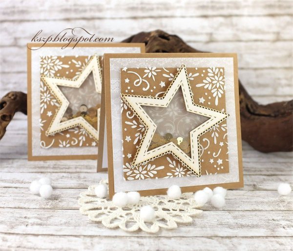 Открытка шейкер Новогодняя