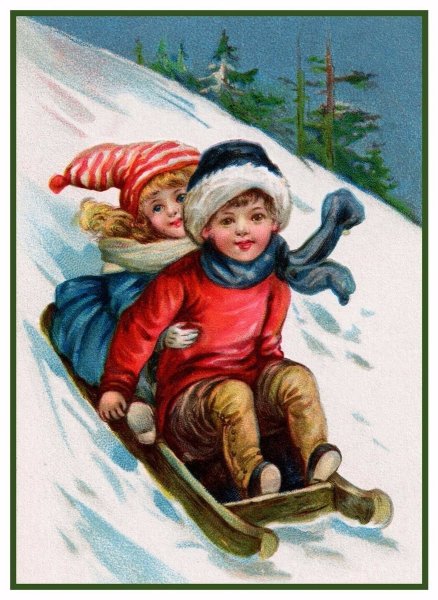 Дети лепят снеговика