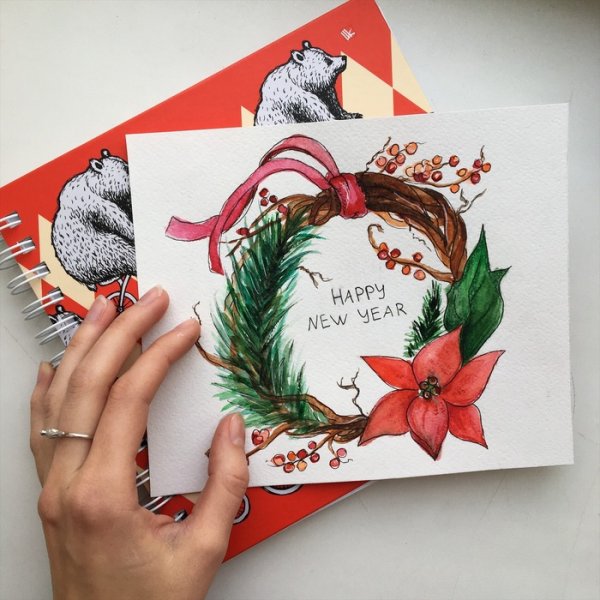 Зимний скетч