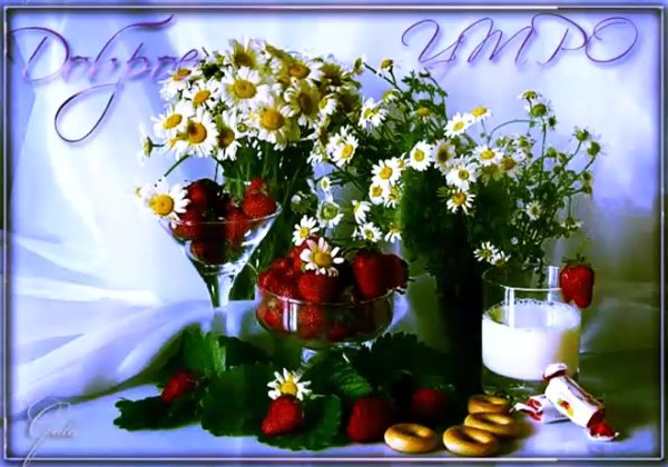 Открытки с добрым утром летние