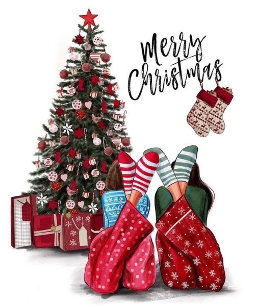 Рождественские открытки креативные