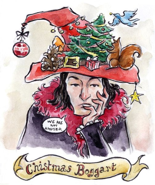 Северус Снейп Рождество арт