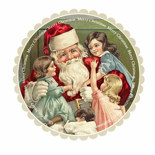 Винтажные новогодние иллюстрации