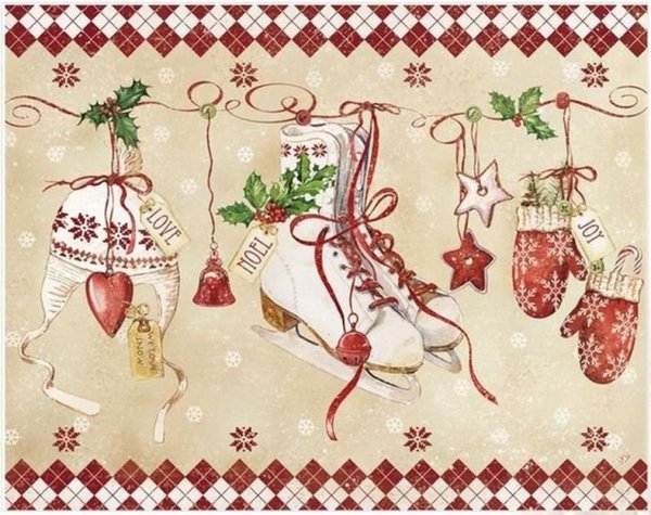 Новогодние открытки в стиле Прованс