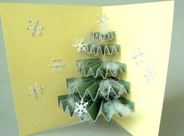 Новогодняя открытка своими руками