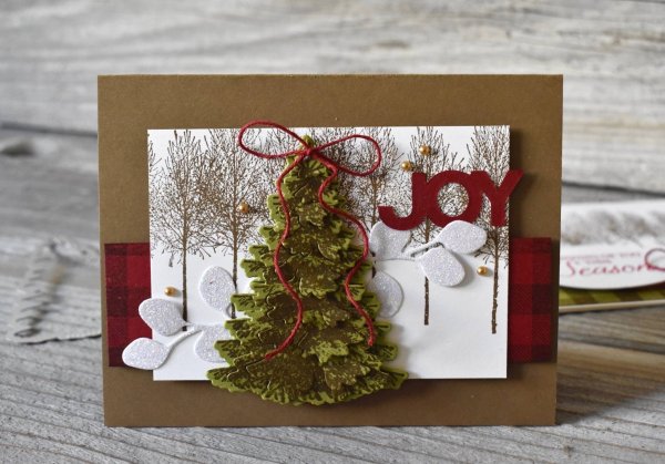 Новогодние открытки в разных техниках