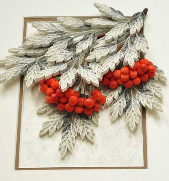 Квиллинг Рябиновая ветвь