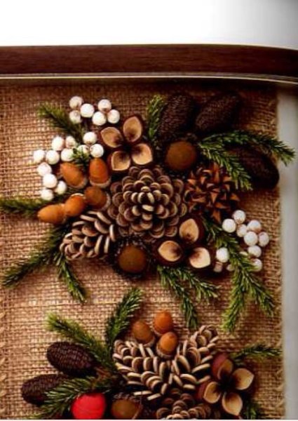 Панно из природного материала