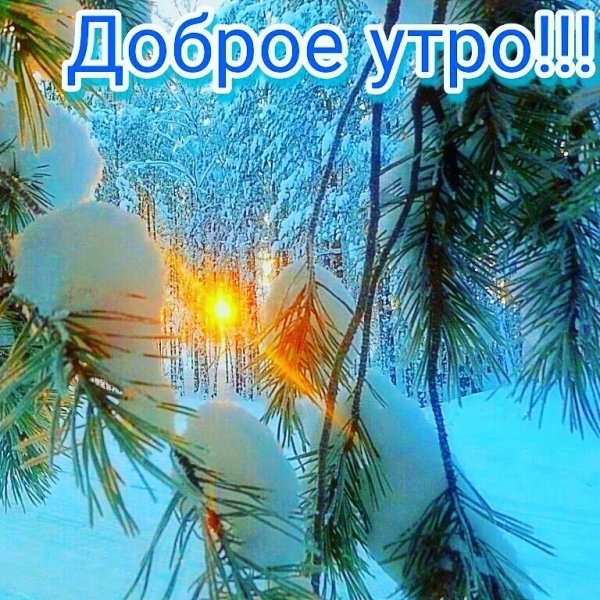 Доброе зимнее солнечное утро