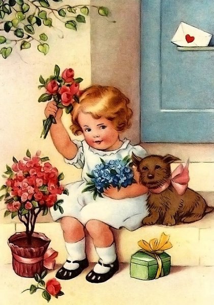 Винтажная открытка