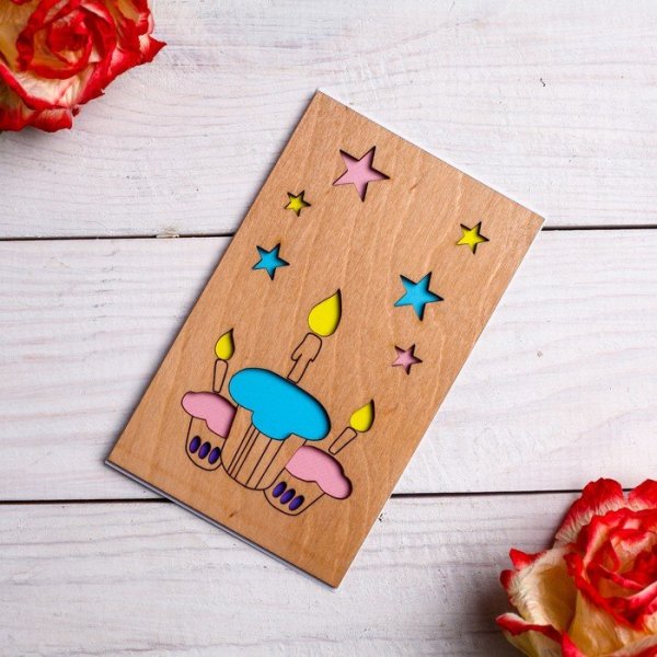 Открытки из дерева