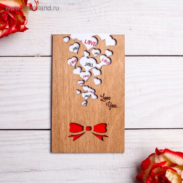 Открытки из дерева