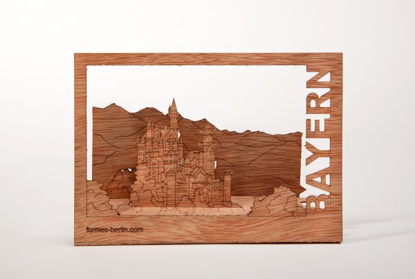 Деревянные поздравительные открытки