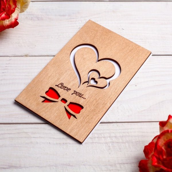 Открытки из дерева