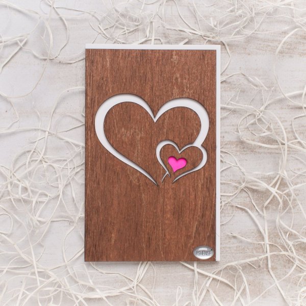 Оригинальные деревянные открытки