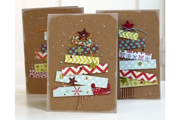 Новогодняя открытка своими руками