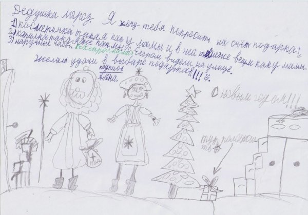 Письмо деду Морозу прикольное