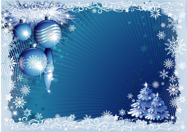 Макет новогодней открытки