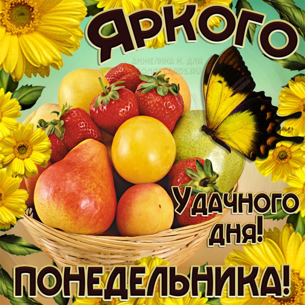 Хорошего начала недели и отличного настроения