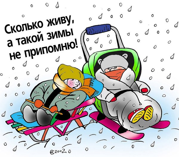 Анекдоты про зиму