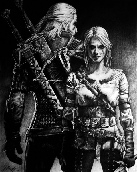 Цири Ведьмак 3 арт