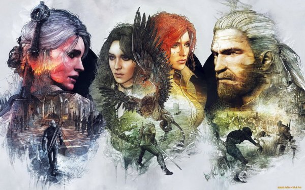 The Witcher 3 Wild Hunt Геральт и Цири