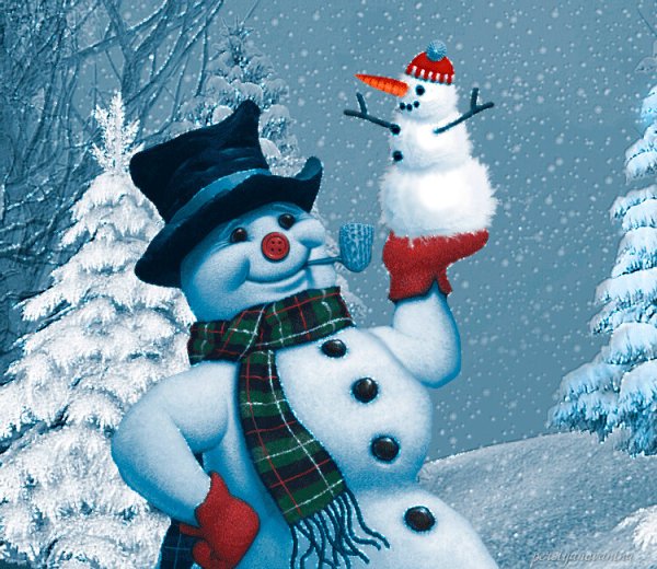 Новогодний Снеговик