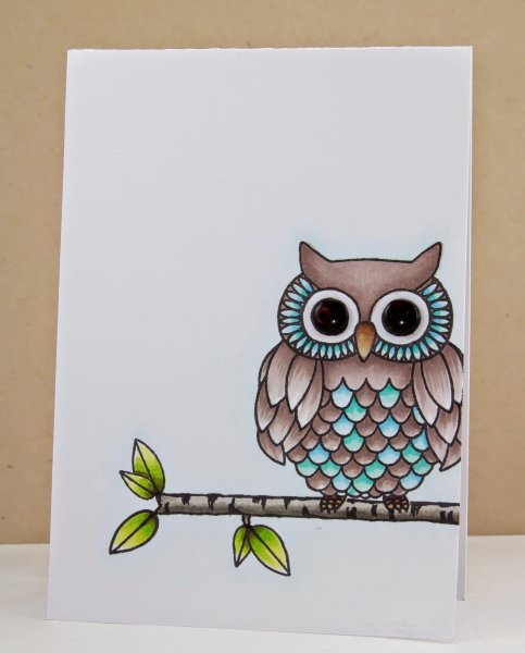 Открытка Совушки