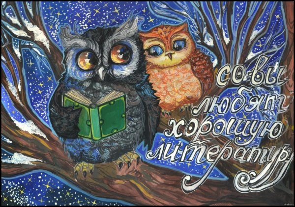 Поздравительные открытки с совами