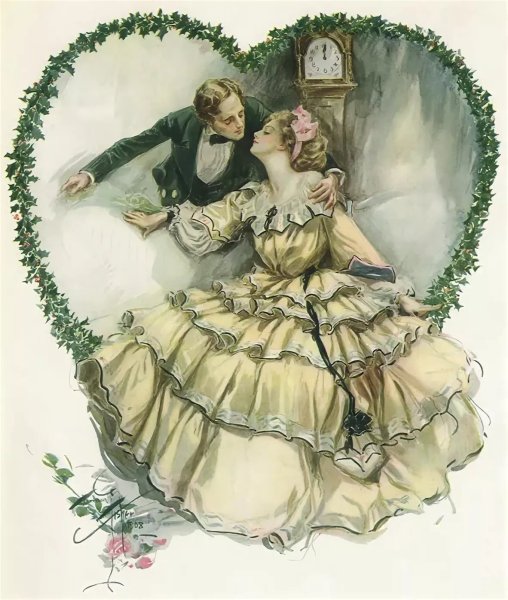 Харрисон Фишер картины поцелуй