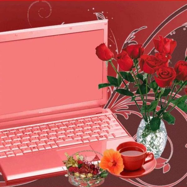 Открытки с компьютером