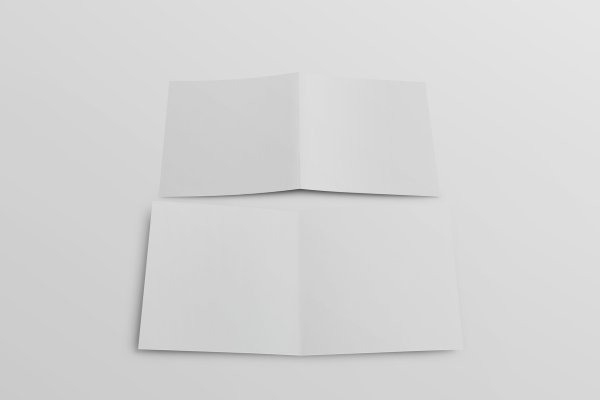 Лифлет 4 фальца мокап