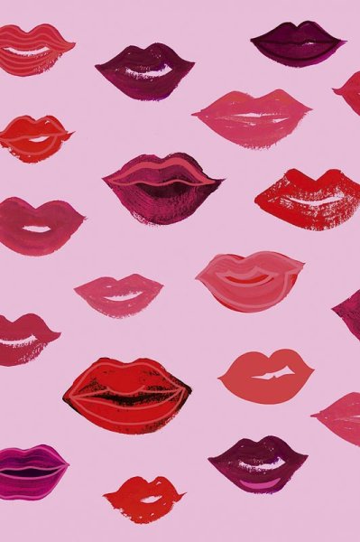 Открытка губы