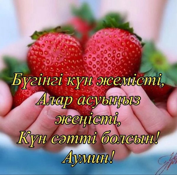 Кайырлы Тан с пожеланиями