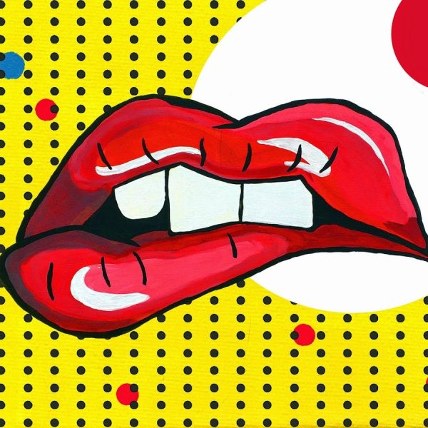 Губы в стиле поп арт