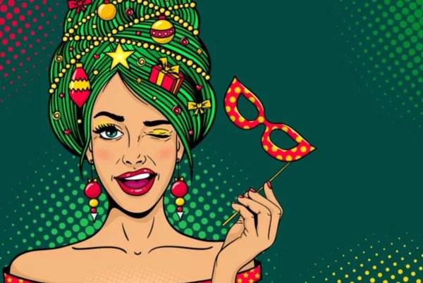 Еда в стиле поп арт