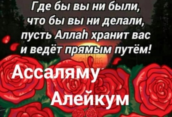 Стикер Салам алейкум