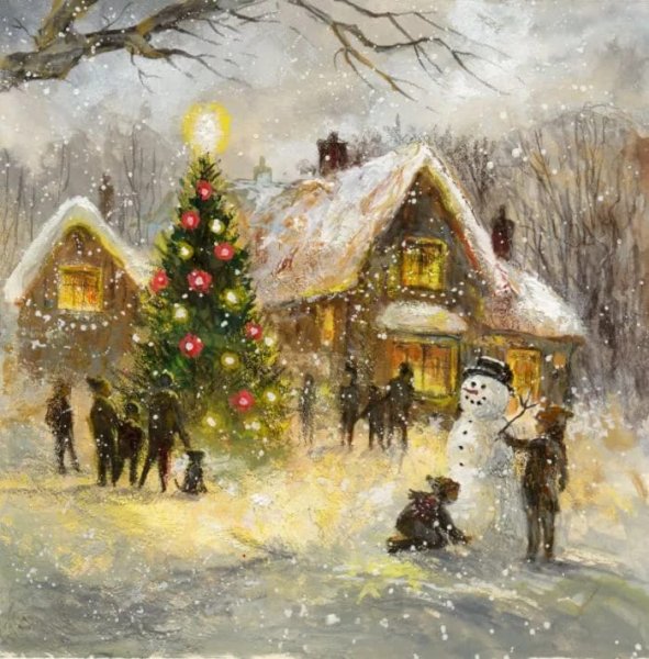 Джим Митчелл художник Рождество