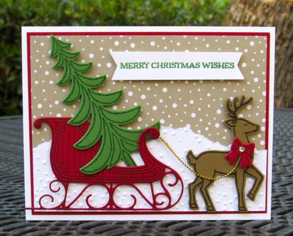 Открытка на Рождество своими руками