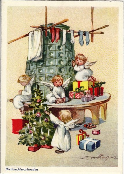 Немецкие Рождественские иллюстрации