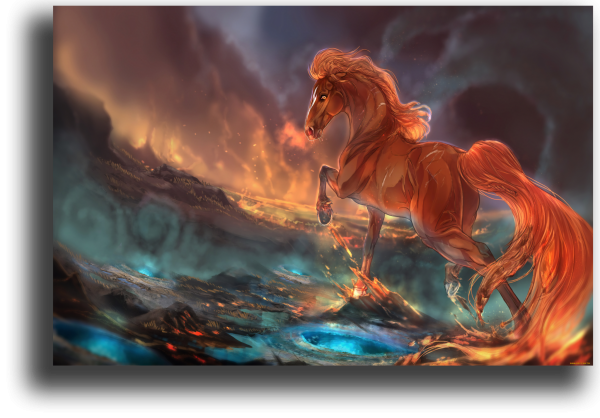 Кобылица с золотой гривой