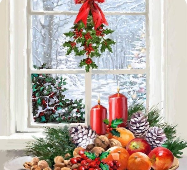 Сказочное зимнее окно