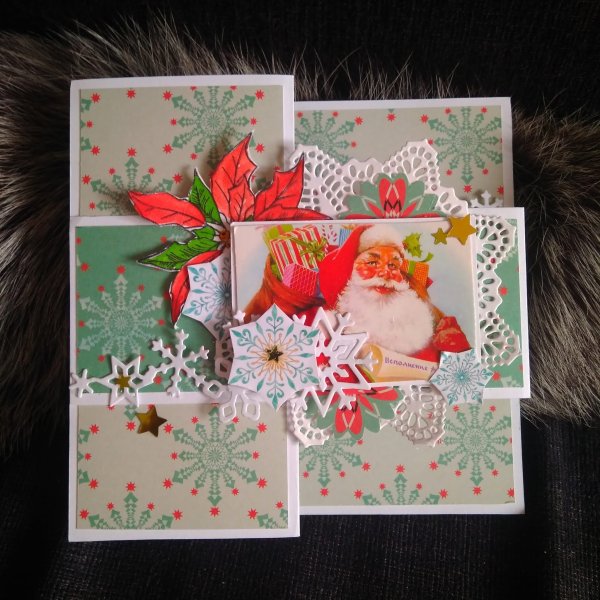 Объемная Новогодняя открытка