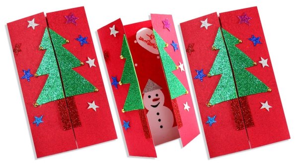 Новогодняя открытка своими руками