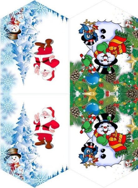 Комплект флажков на ёлку (Зарубин)