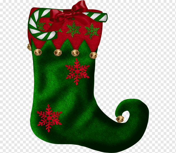 Новогодний носок на елке