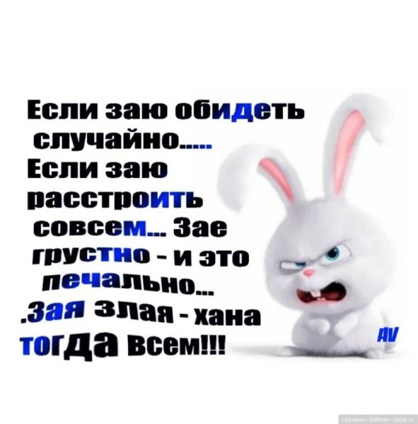 Настроение злая зая